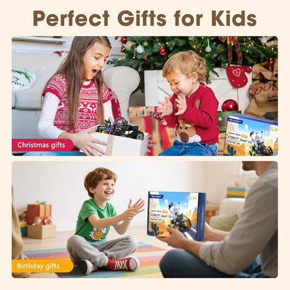 Robotics for Kids Ages 8-12, ACEBOTT Smart Robot Arm Car Kit with 5DOF, STEM Toys for Boys Age 8-12 12-16+, ESP32 Arduino/Python/Blockly Coding, App & Remote Control, STEM DIY Gift for Teens & Adults