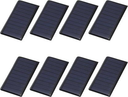 MECCANIXITY 8PCS 1.5V 0.09W 0.06A Mini Solar Panels for Solar Power, Small Solar Photovoltaic Cells Charge DIY Electric Toy Materials Solar System Kits, 1.18" x 1.18"
