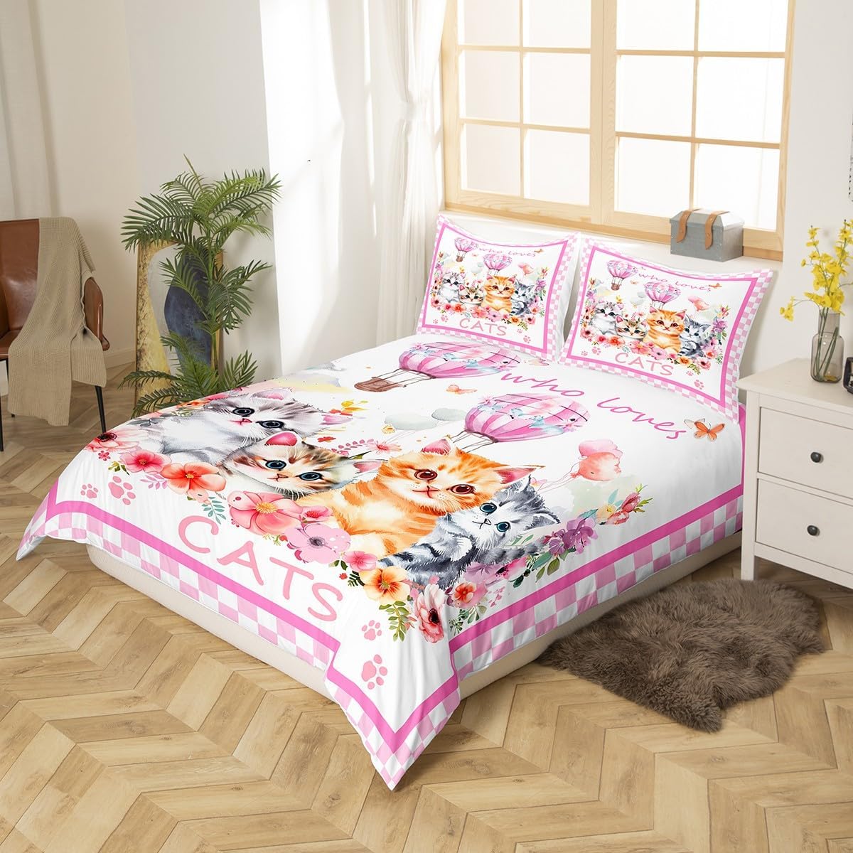 Drum Kit Duvet Cover,Kids Musical Instruments Bedding Set,Rock Music Comforter Cover for Boys Girls Room Decor,Neon Lighting Lightweight Bedspread Cover Twin Size with 1 Pillow Case(No Comforter)
