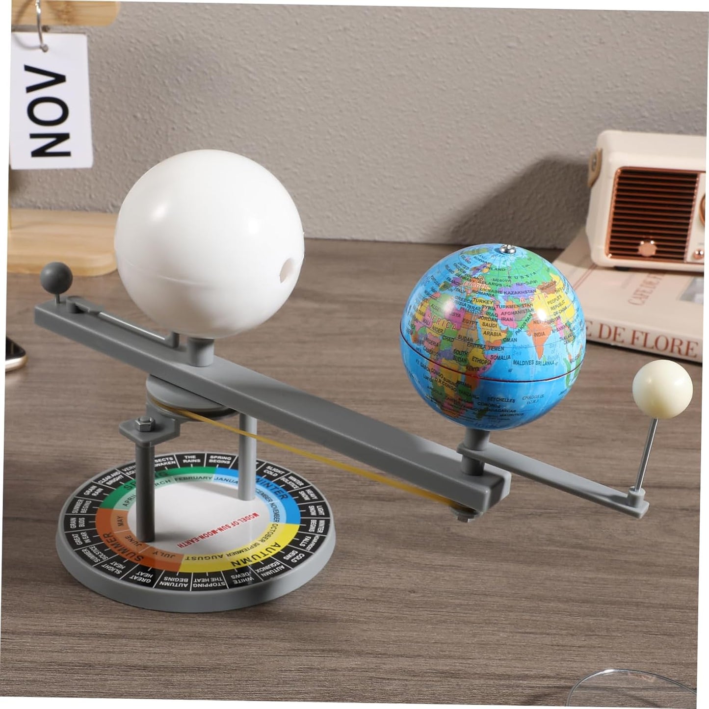 TOYANDONA Sun Earth Moon Orbital Model, Solar System Planetarium Model Solar System Project Kit for Kids Educational