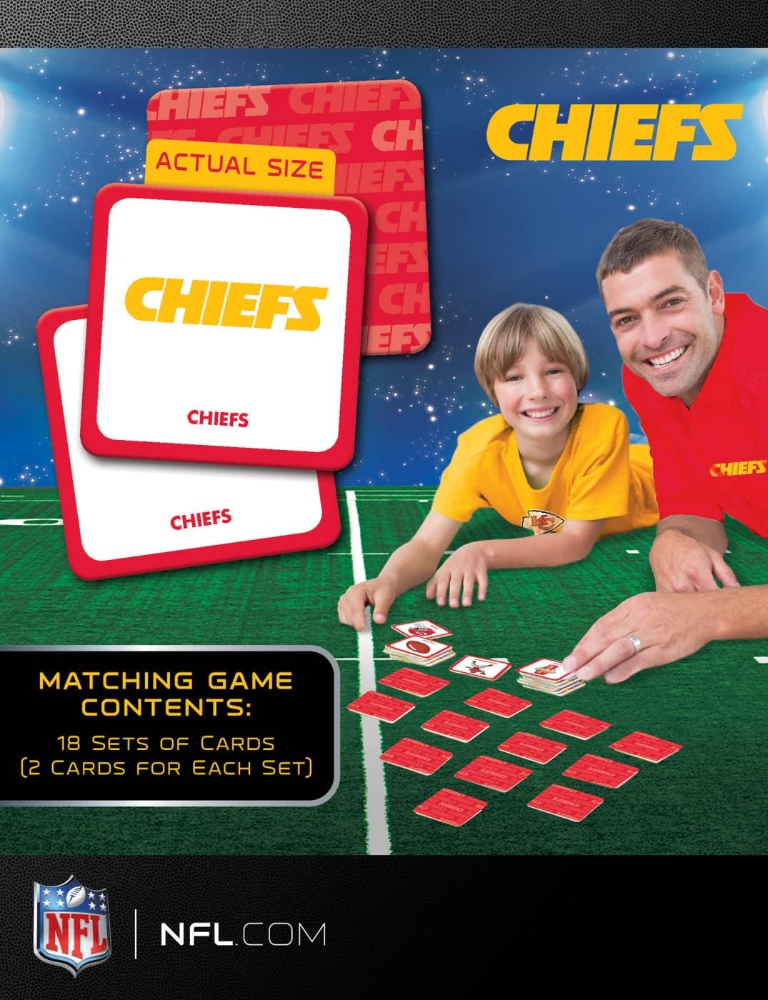 MasterPieces Sports Games - NFL Matching Game - Game for Kids and Family - Laugh and Learn