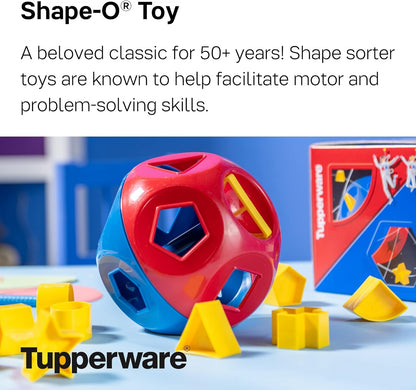 Tupperware Brand Shape-O Toy - BPA Free - Shape-O Sorter Toy for Babies & Toddlers Ages 12 Months & Up - Promotes Motor & Problem-Solving Skills