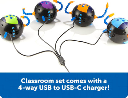 Learning Resources Cooper the STEM Robot, Coding Toy for Kids, Interactive STEM Robot for Classroom, Rechargeable Programming Toy, Ages 5+
