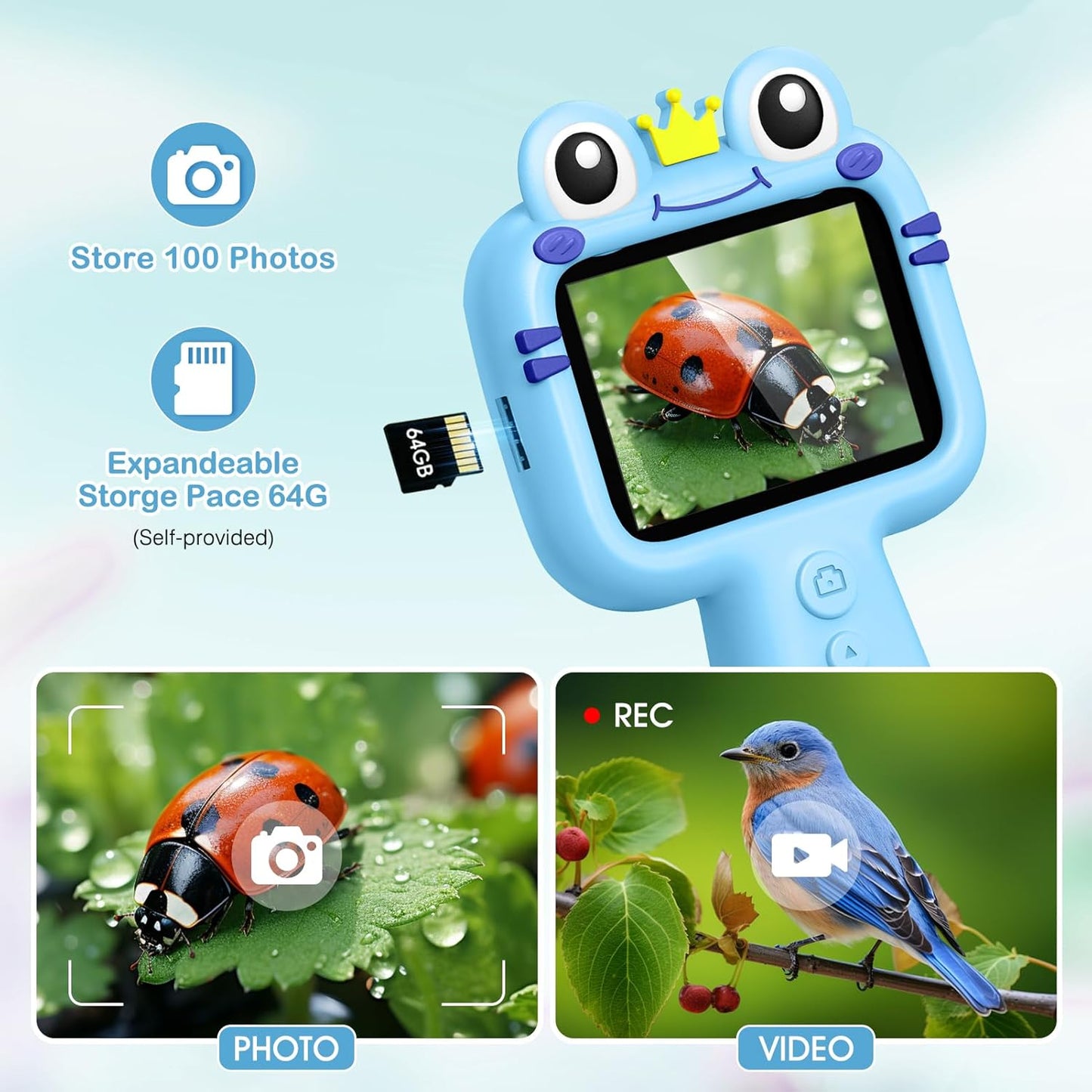 Borescope Camera for Kids - STEM Science Educational Toy for 4-12 Years Old Boys & Girls | Birthday Gift for Outdoor Adventures & Nature Discovery (Green)