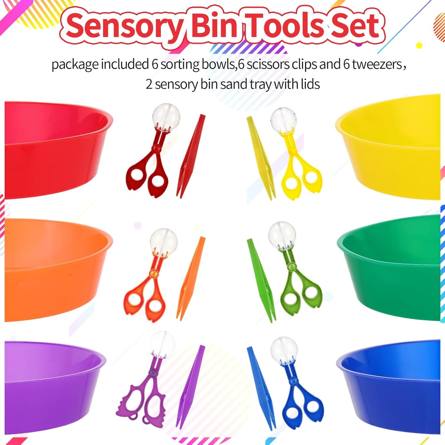 320 Pcs Sensory Bin Fillers Include 200 Pompoms 60 Simulated Ice Cubes 42 Resin Axolotl 12 Cups 4 Tweezers 2 Clips Fine Motor Skills Toys Set Sensory Table Filler