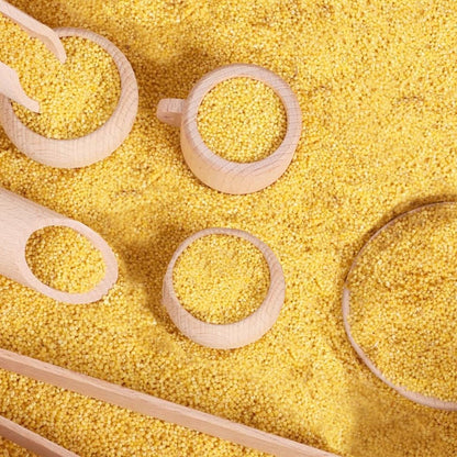 Montessori Sensory Bin Tools: 1 Wooden Box + 11 Sensory Tools for Toddlers & Preschool Children - Fine Motor Learning Pretend Play