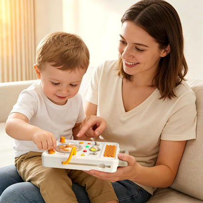 Montessori Busy Board Toys for Toddlers 1-3 Years Old, LED Light Sensory Toy, Toddler Educational Travel Toy with Switches, Fine Motor Skill Development Toy, 1 Year Old Boy & Girl Gifts