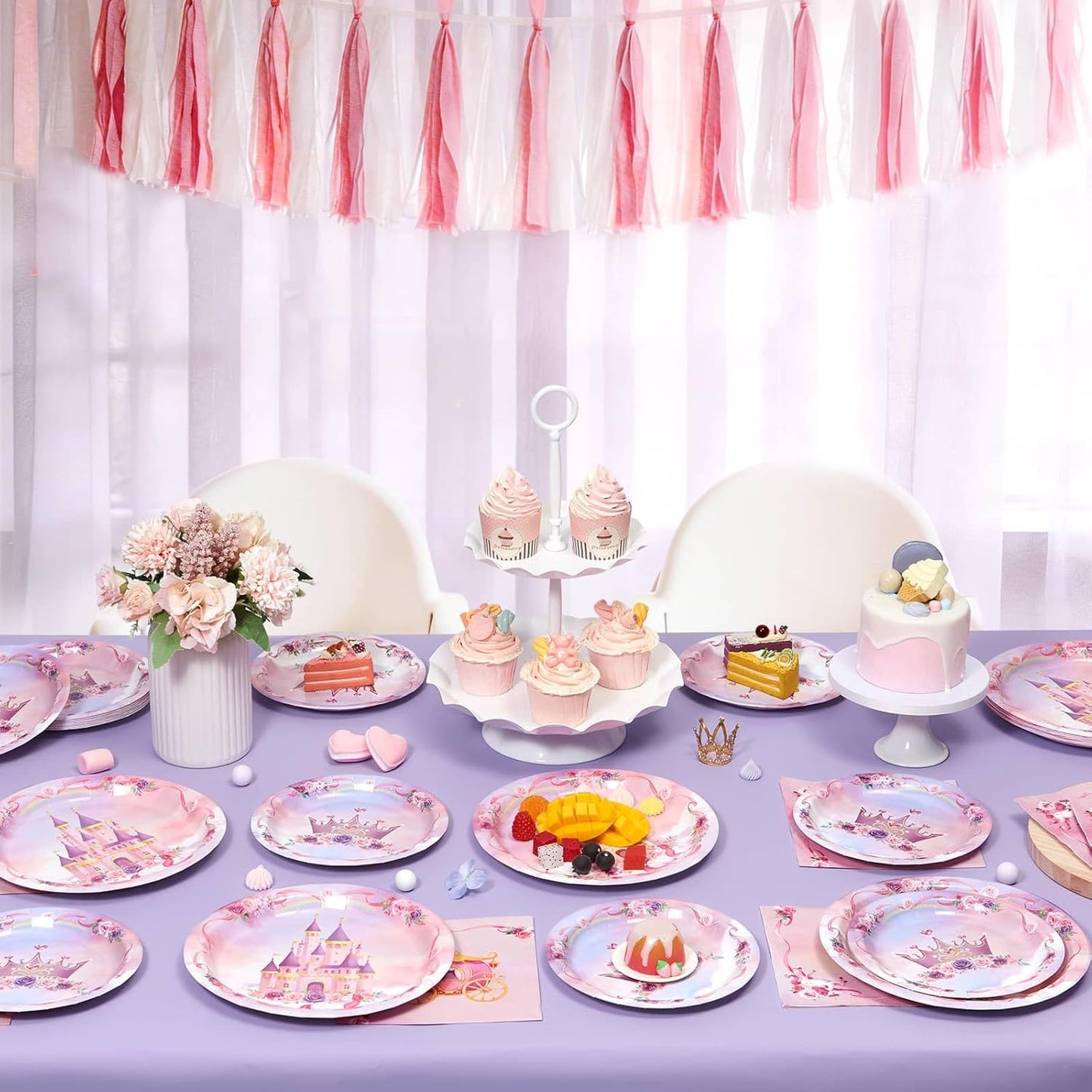 WERNNSAI Science Party Decorations - 48 Pcs Science Plates and Napkins Mad Scientist Birthday Decoration Chemistry Party Plates Set Little Scientist Labratory Favors Serves 16 Guests