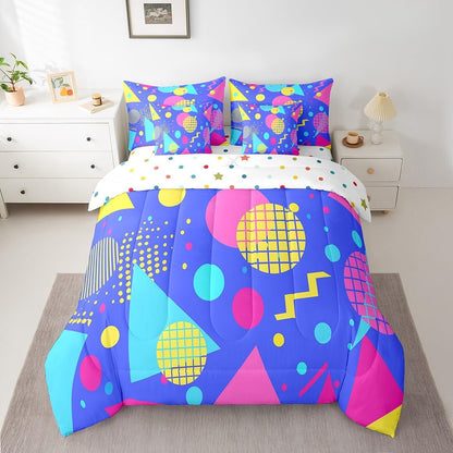 Erosebridal Chemical Equation Bed in a Bag Queen Comforter Set 7 Piece,Chemistry Bedding Sets Science Students Learning Gift Sheet Set with Comforter,Molecular Formula Education Bed Set - Colors B