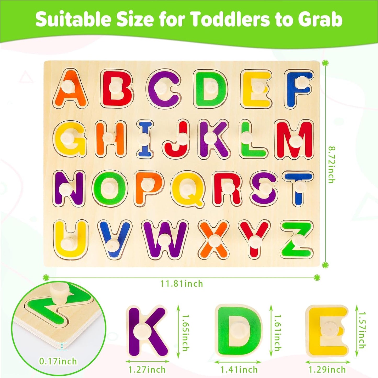 Jumlys Montessori Toys for Toddlers 1, 2, 3 Year Old, Wooden Shape Learning Puzzles for Baby 12-18-24 Months, Early Educational Toys, Perfect Christmas Birthday Gifts for Boys & Girls Age 1-3