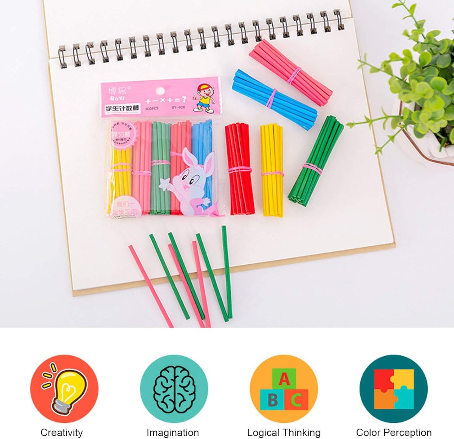Counting Stick, 100Pcs