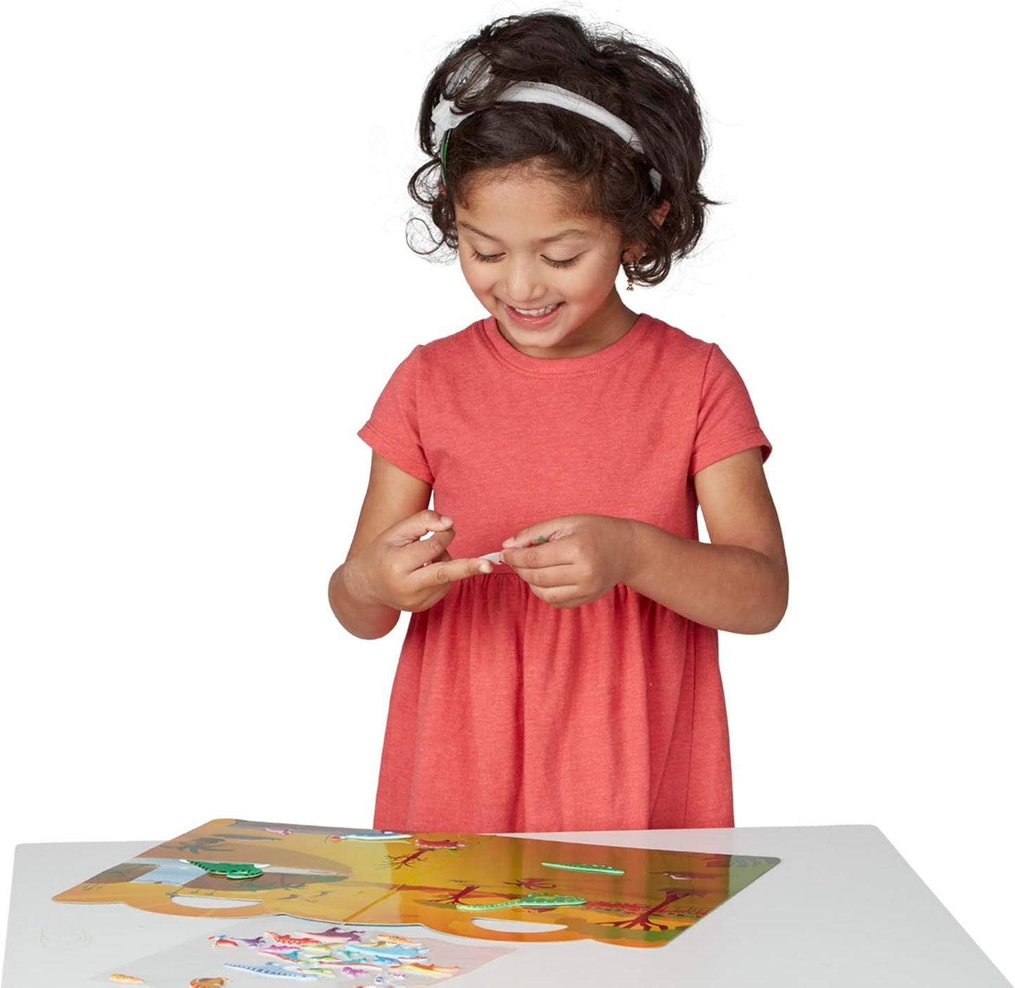 Melissa & Doug Puffy Sticker Activity Books Set of 3 – Dress-Up, Princess & Mermaid, with 208 Reusable Stickers and Fold-Out Scenes, Mess-Free Travel Toys for Kids Ages 4+ - FSC Certified