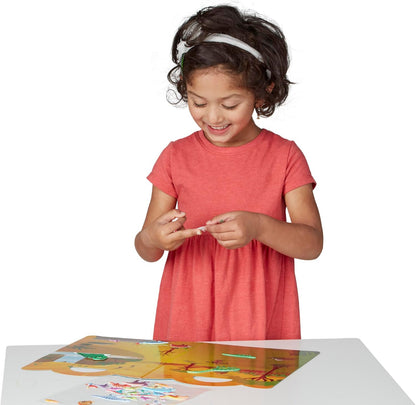 Melissa & Doug Puffy Sticker Activity Books Set of 3 – Dress-Up, Princess & Mermaid, with 208 Reusable Stickers and Fold-Out Scenes, Mess-Free Travel Toys for Kids Ages 4+ - FSC Certified