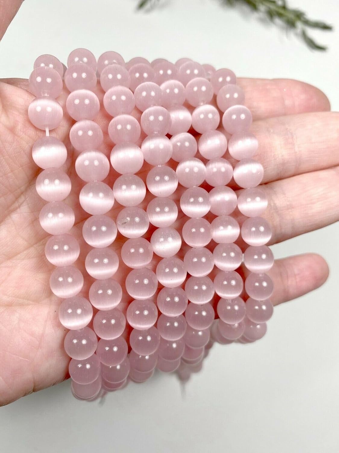 8mm Glass Beads Round Bulk for Bracelet, Glow in Dark Beads, DIY Jewelry Windchime Suncatcher Party Supplies, 300 pcs