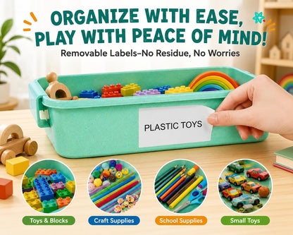 Carolart 3 Pack, Empty Sensory Bin, Wheat Straw Material，13.5 Inch Storage Container, Portable Plastic Storage Bins, Stackable Play Tray for toys,arts,crafts and sand.