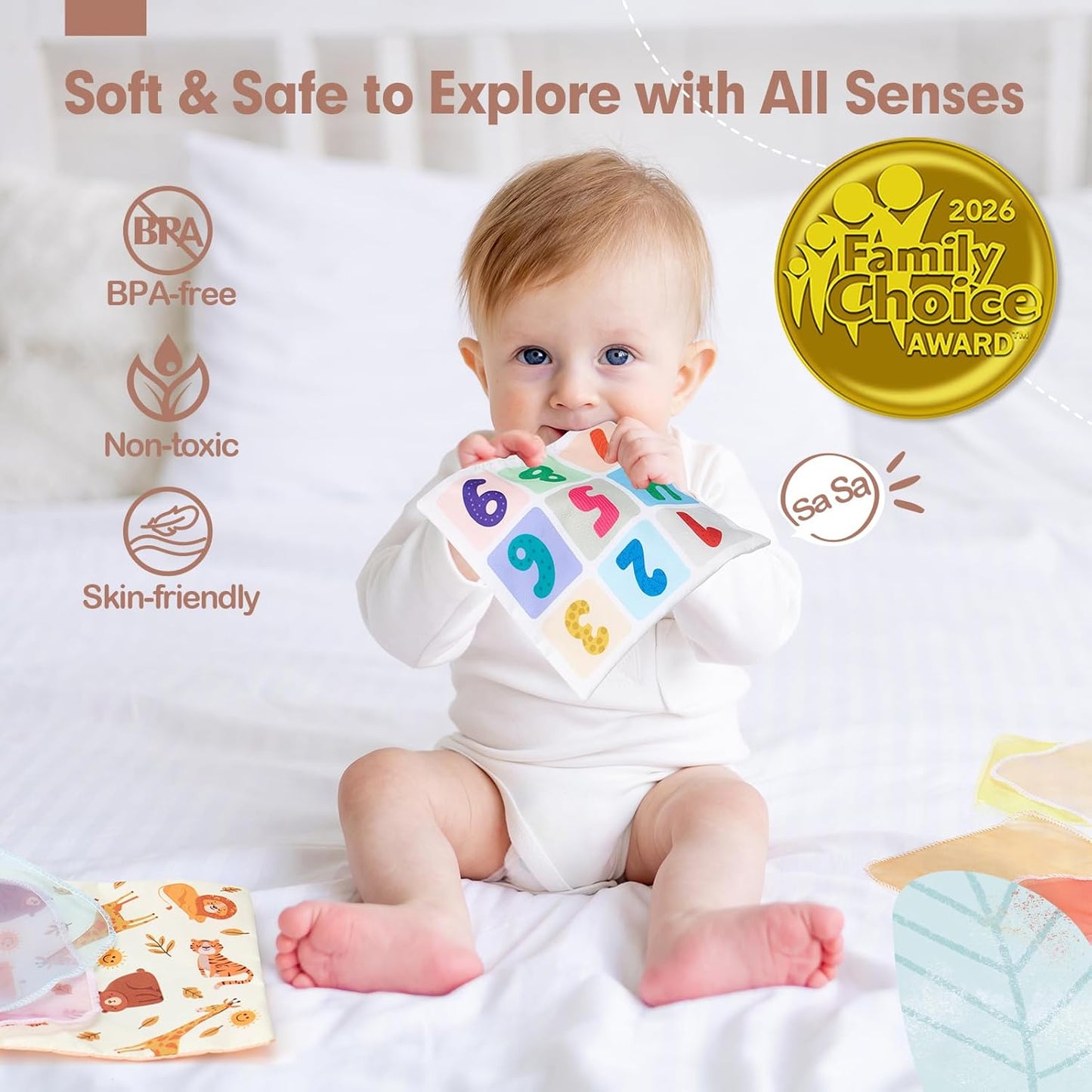 hahaland Baby Tissue Box Toy - Baby Toys 6-12 Months Montessori Toys for 6 Month Old Must Haves - Babies Boy Girl Gifts 6 7 8 9 10 12 Month Old Sensory Pulling Play Scarf Toys 1 Year Old Birthday Gift