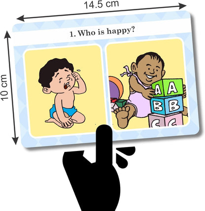 Verbal Reasoning Language Flash Cards for Kids | Q&A Learning Deck for ESL, Home Schooling & Special Needs | Parent and Professional Use