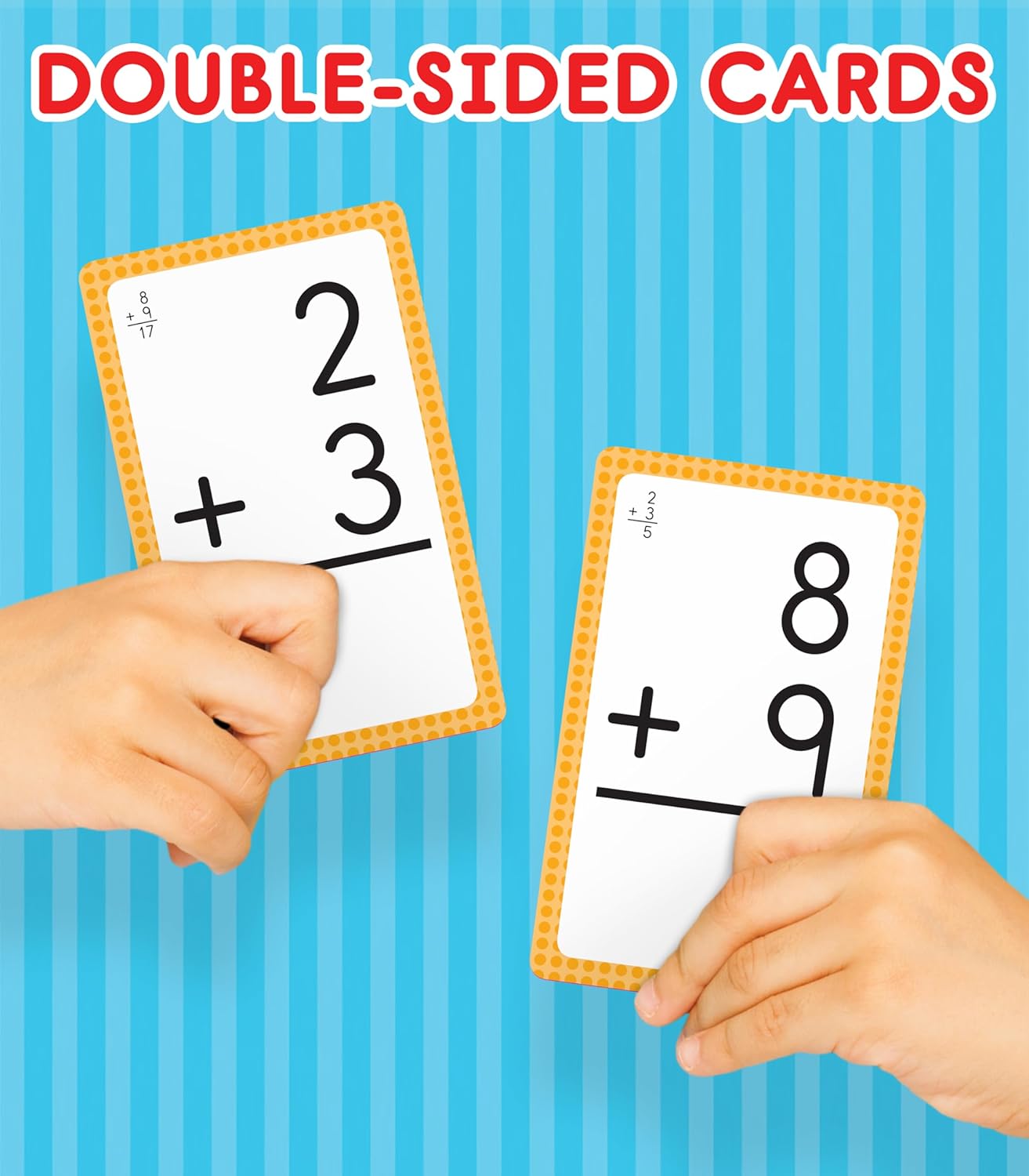 Carson Dellosa Addition, Subtraction, Division, and Multiplication Flash Cards, 4 Sets of Flashcards, Math Games for Kids 8-12, 3rd Grade Mathematics and Up