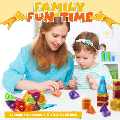 101PCS Magnetic Blocks Set Including Cars and Accessories, Princess Magnet Building Tiles Sets, Castle Magnet Blocks STEM Toys for Girls Kids Ages 3 4 5 6 7 8 9+ Year Old