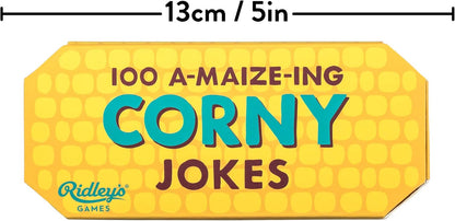 Ridley’s 100 Single Cheesy Joke Cards – Includes 100 Jokes for Kids and Adults, Funny Jokes for Family-Friendly Fun – Makes a Great Gift Idea