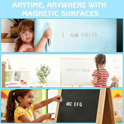 Decorative Magnetic EVA Alphabet Letters for Refrigerator/White Board (117pcs Letters Black)