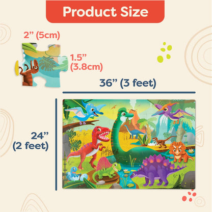 B. toys – Under The Sea Floor Puzzle – Kids Puzzles Jigsaw Puzzles – 48 Pieces Kids Puzzle with Ocean Animals – Educational 24 x 36-Inch Learning Toy for 3+ Years – Colorful Marine Life Adventure-Inch