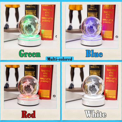 IFOLAINA 3D Solar System Crystal Ball Model Gift Space Astronomy Gift Planets Multicolor Universe Globe Ball Science Astrophysics Gift Night Light Kids Bedroom Adults Gift