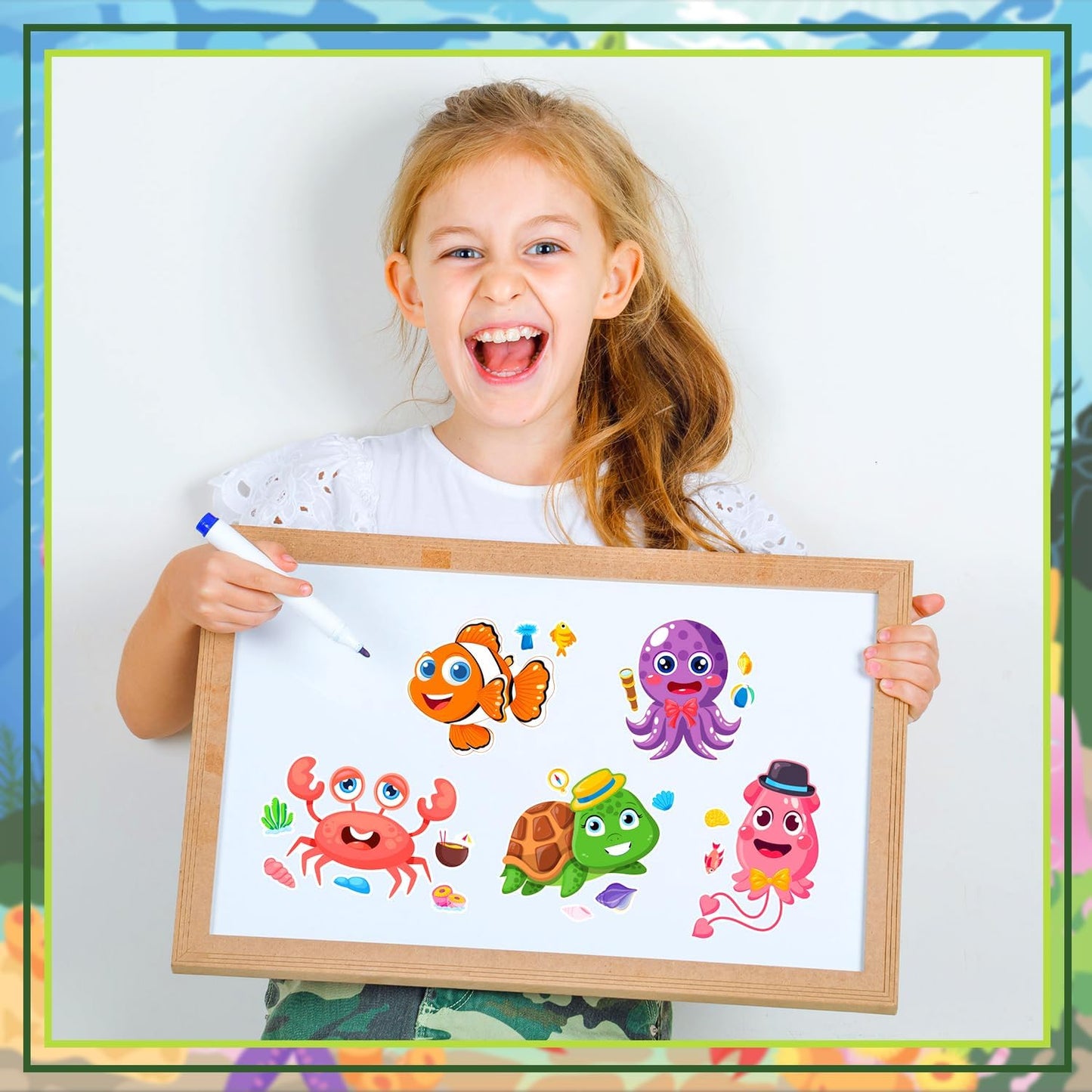 24-Sheet Make Your Own Science Sticker Kit | Microscope, DNA & Scientist Designs - Reusable Educational Decor for Classrooms & Kids Rooms