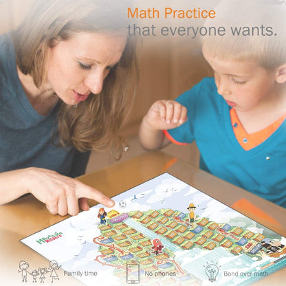 Monster Sock Factory Multiplication and Division Game - Fun Math Board Game for 6-10 Year Olds, Easy to Play STEM Toy for Kids at Home, Learning Gift for Girls & Boys, Grade 1 and Up