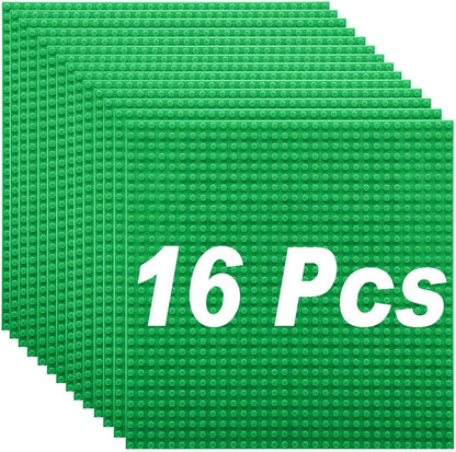 Classic Baseplates Building Plates-10" x 10" Building Boards,100% Compatible with All Major Brands and Activity Table, Creative Platforms Mats for Toy Bricks (Sand, 8 Pack)