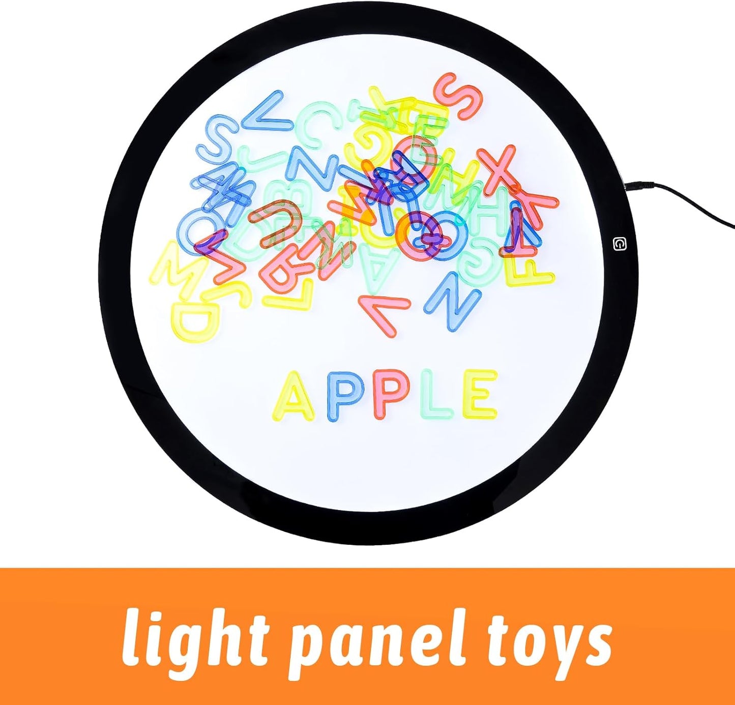 52 Pcs Plastic Capital Letters – 2 Sets of Capital Letters - Perfect Light Table Manipulatives for Early Learning and Play