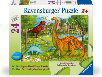 Ravensburger Dinosaur Pals - 24 Piece Floor Puzzle for Kids | Promotes Problem Solving Skills | Family-Friendly Fun | Sustainable Construction