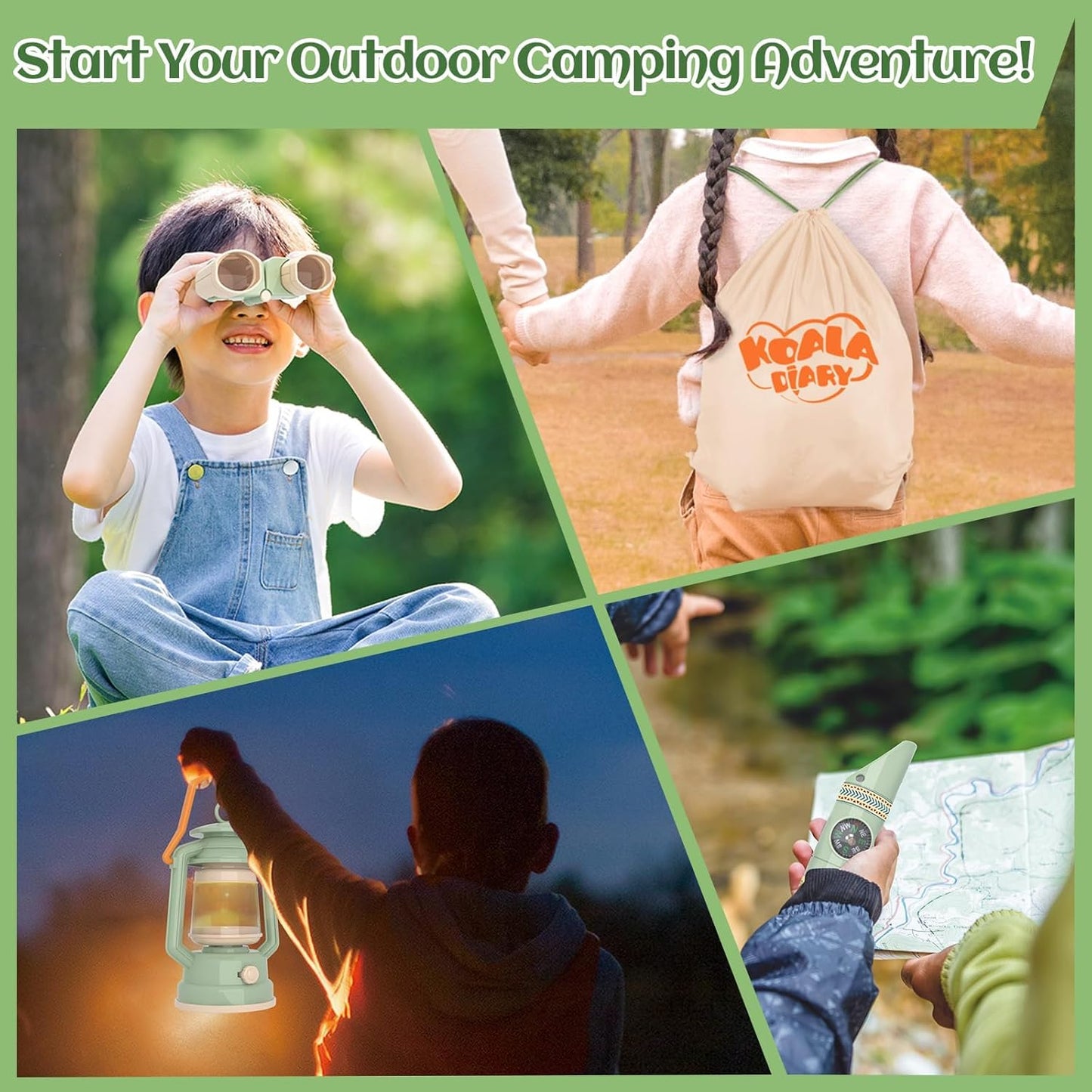 Bug Catcher for Kids Explorer Bug Catching Kit,Magnifying Glass, Tweezers, Whistle & Compass, Learning Guide, Insect Habitat, Outdoor Toys(3 Year +) (Kids Bug Catcher Set)