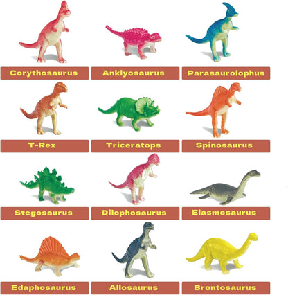 ArtSkills Dinosaur Eggs Excavation Dig Kit, Mystery Box of 4 Dino Eggs - Collect All 12 Toy Dinosaurs