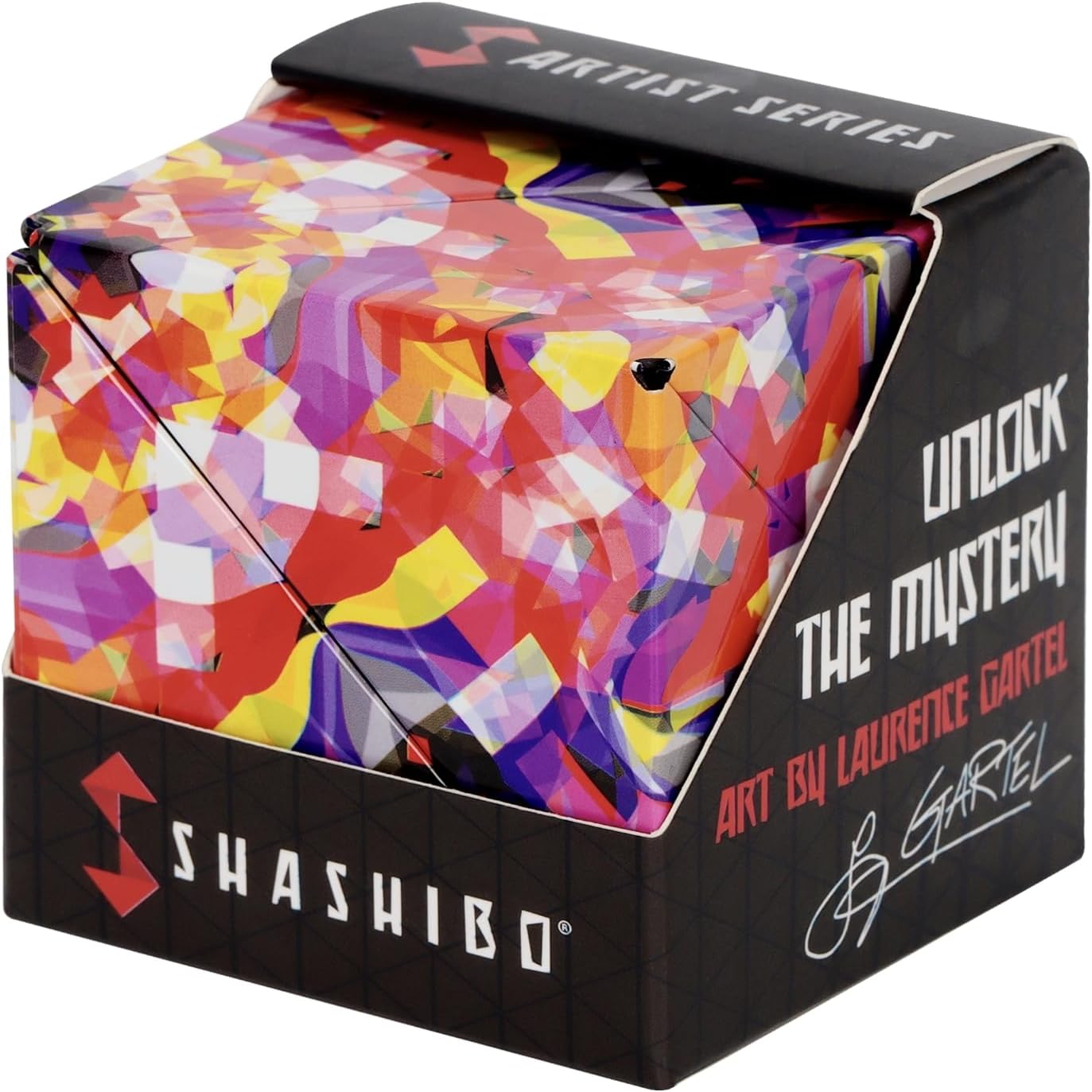 Shashibo Shape Shifting Box - Award-Winning STEM Fidget Toy with Ultra Strong Magnets - Puzzle Cube Transforms Into 100+ Shapes, Perfect Sensory Gift for Kids, Teens, and Adults (Blue Planet)
