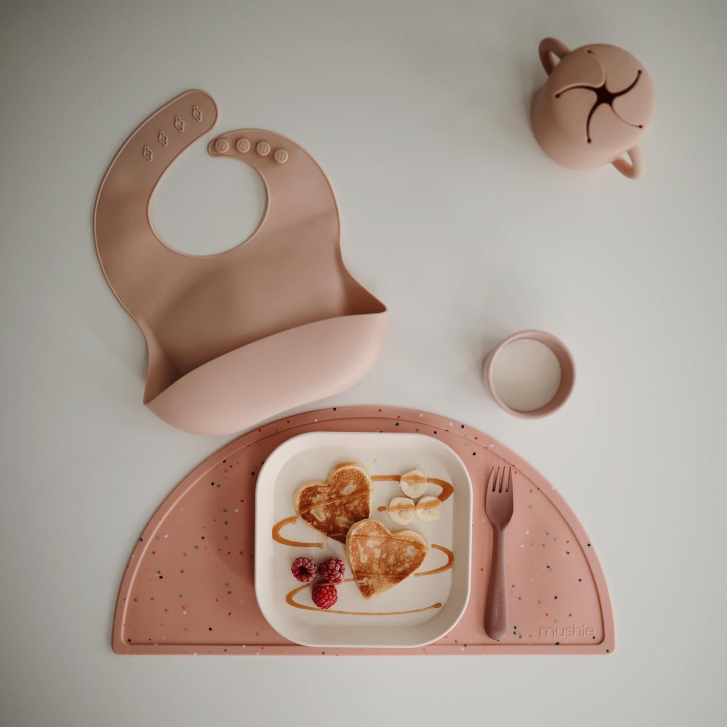 mushie Dinnerware Cups For Kids | Made in Denmark, Set of 2 (Ivory) - Colors A