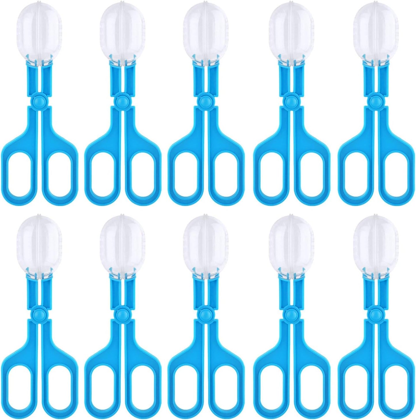 10pcs Gogga Catcher Scissors Tongs Tweezers Scooper Clamp Kids Toy Tool for Professional Pet Shops