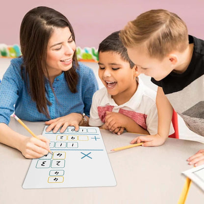 2 Pcs Dry Erase Number Line Board, Double Sided Number Line for Students, Homeschool, Teacher Supplies, Classroom, Math Game for Math Center，High Quality Durable 12 x 4 Inch 0-10, 0-20