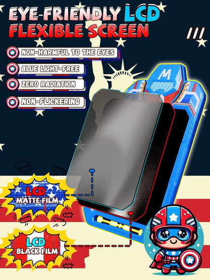LCD Writing Tablet for Kids 10 Inch Bat Hero for Toddler 3 4 5 6 7 8 - Paint, Doodle Board, Drawing Pad - Travel Toys, Road Trip Car Activities, Birthday Christmas Gift Boys & Man