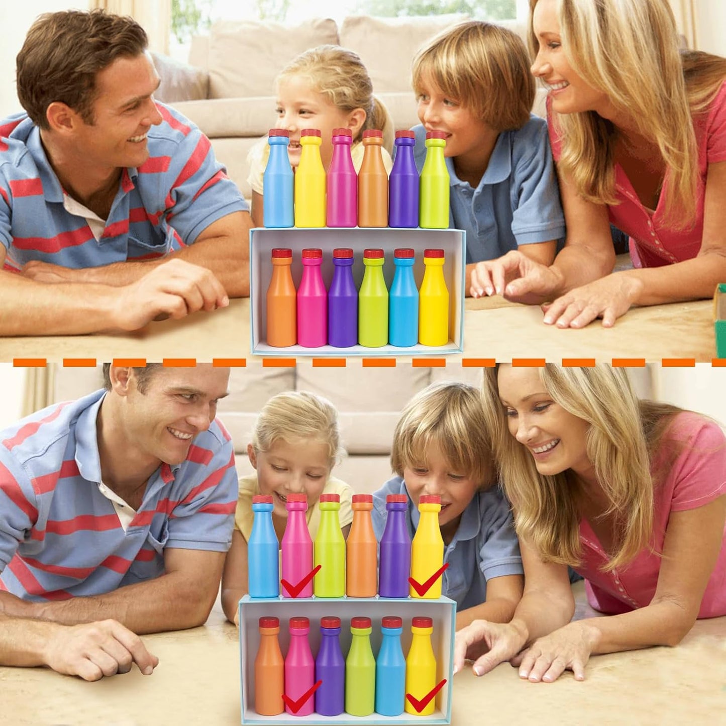 2026 Match Bottle Color Game Fun Toys for 2-8 Player, Teens Play, Birthday Gifts, Family Games for Kids Adults, Fun Board Game, Graduate Night, Birthday Party, Outdoor Travel Activity, Party Night