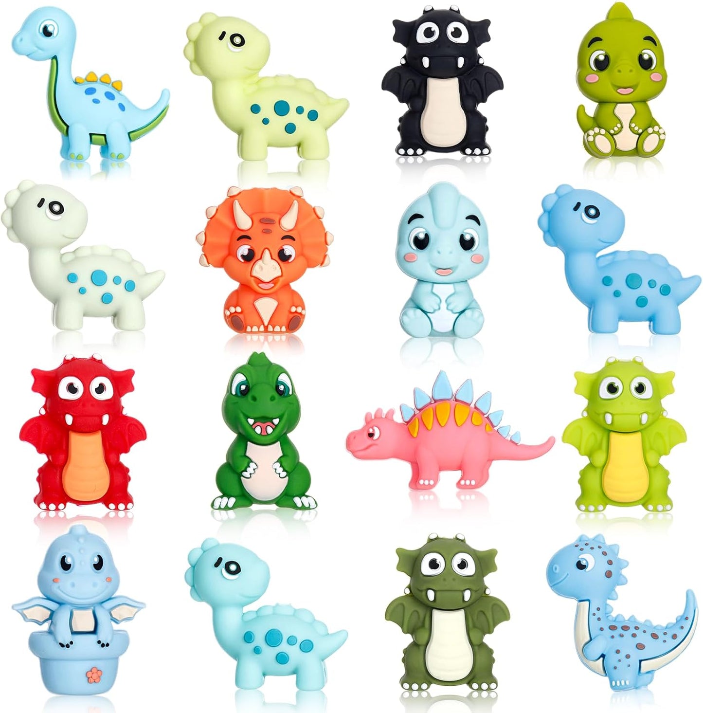 Ferreve 16 Pcs 3D Sports Football Beads Silicone Focal Beads for Keychain Making Pens for Beadable Keychain DIY Crafts Necklace Bracelet Phone Chain Charms Jewelry Making