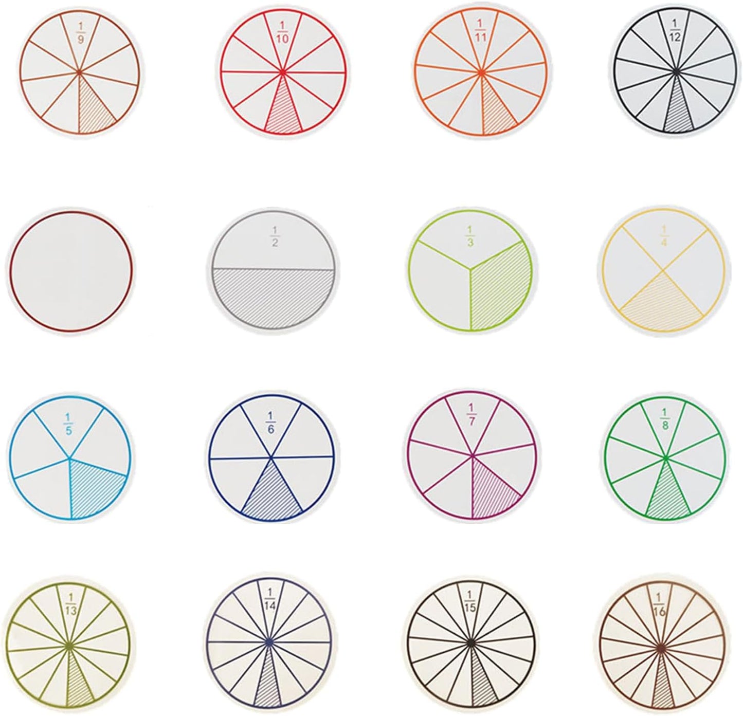 Fractions Circles Interactive Fraction Discs Fraction Mathematics Learning Aid for Student Teacher Student Math Learning