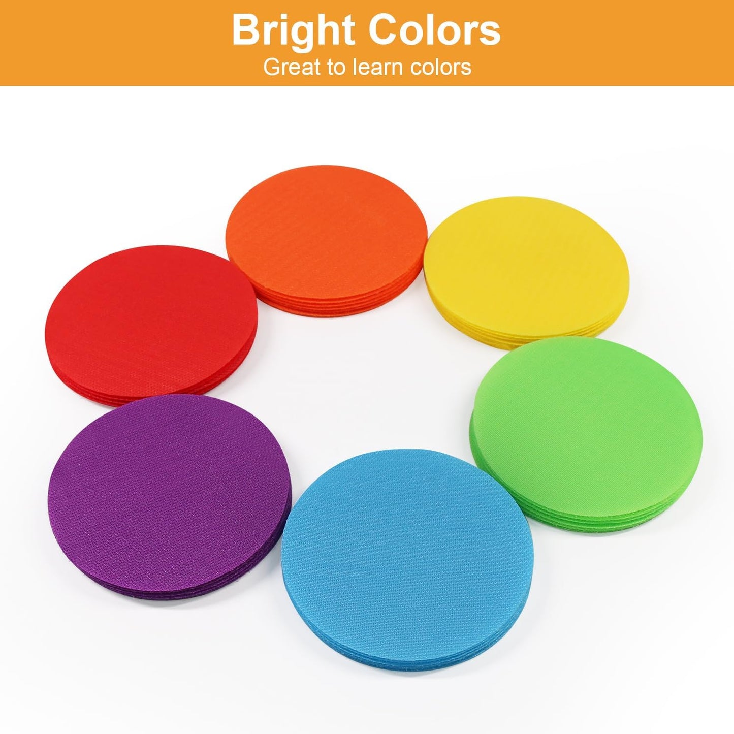 ForTomorrow Carpet Markers with Numbers - 36 Pcs 4" Classroom Sitting Carpet Dot Number 1-36, Floor Rug Circles Marker Spot for Preschool Kindergarten Elementary