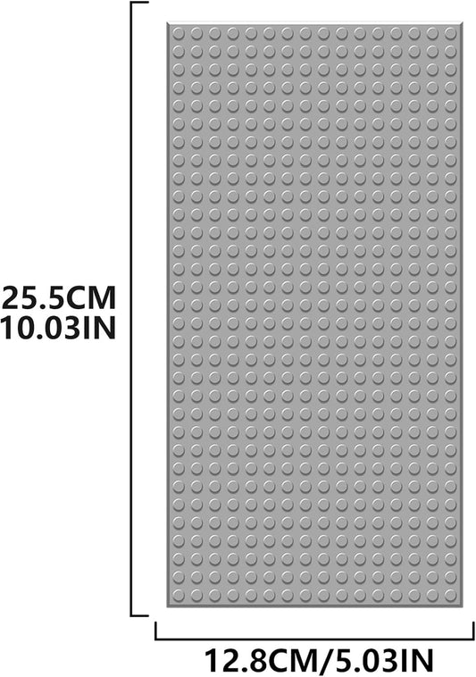 EKIND 4 PCS Classic 5" x 10" Building Baseplates, Compatible with Major Brands Toy Bricks, Encourage Logic & Creativity Through Play, Ideal STEM Activities for Children (4 Color)