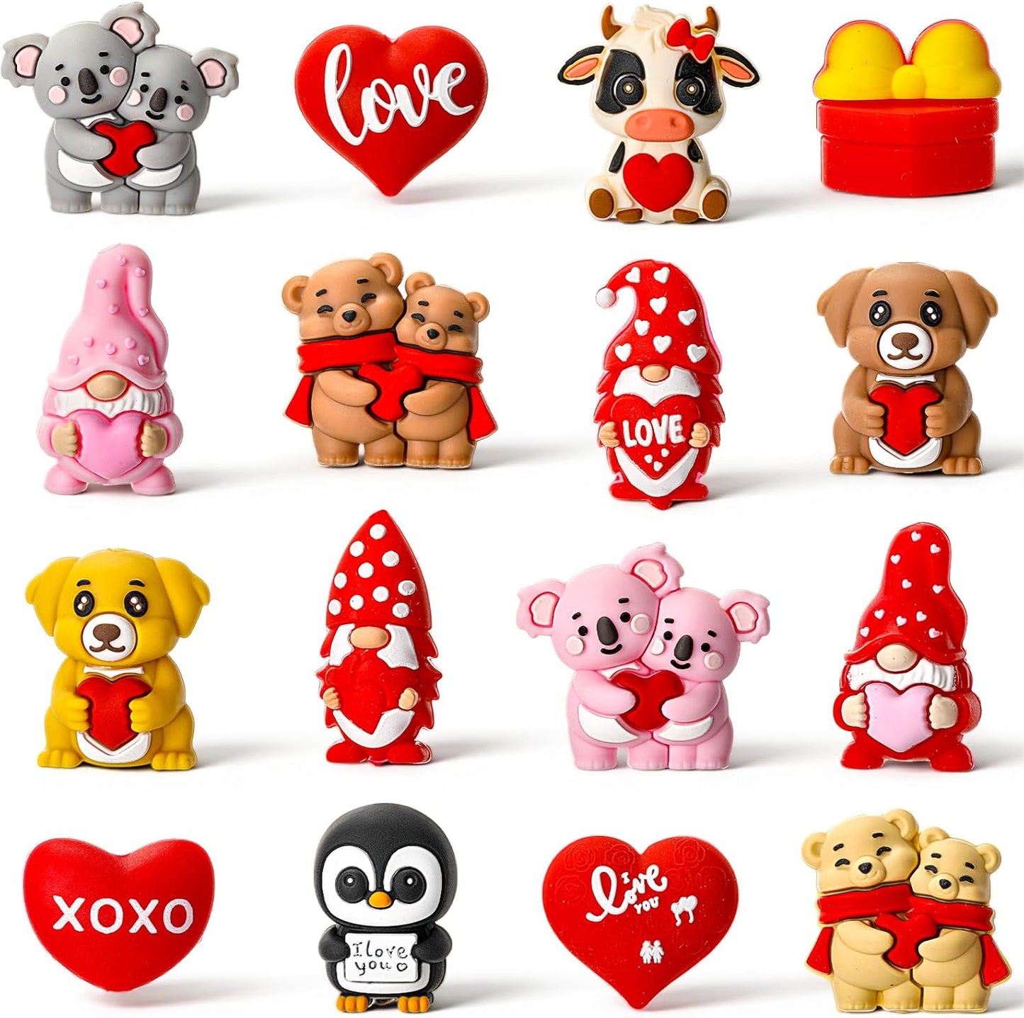 Ferreve 16 Pcs 3D Sports Football Beads Silicone Focal Beads for Keychain Making Pens for Beadable Keychain DIY Crafts Necklace Bracelet Phone Chain Charms Jewelry Making