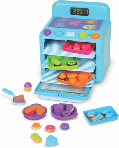 Learning Resources Sorting Sweets Mini Oven, Play Food, Kids Kitchen Playset, Pretend Play Toys, Mini Food, Sorting Toys, Montessori Cooking Set for Toddlers