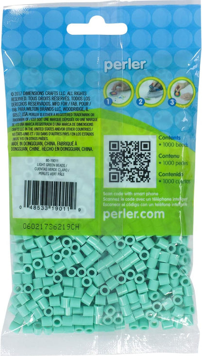 Perler Toothpaste Green Beads for Kids Crafts, 1000 pcs