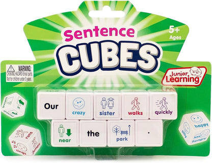 Junior Learning JL644 Sentences Cubes, Multicolor