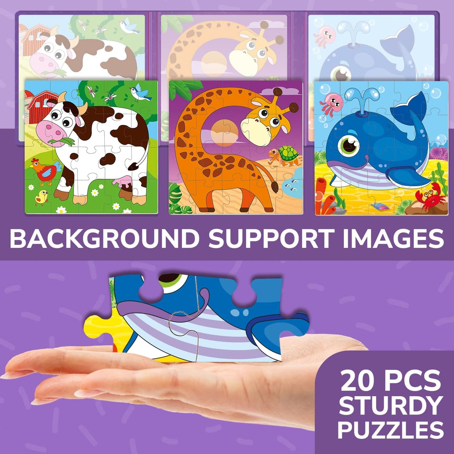 QUOKKA Magnetic Puzzles for Kids Ages 4-6 – Magnetic Fractions Learning Set for Kids 6-12 – Math Games for Homeschooling, Classrooms & Travel – 110 Magnets, 12 Task Pages, Marker – Toddler Travel Toys