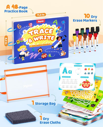 JoyCat Seek & Find Game Books - Preschool Learning Activity for Toddlers & Kids Ages 3-5, Travel Activities Toys for Road Trip Car Airplane, Busy Book, Birthday Gifts for Girls and Boys Ages 4-8